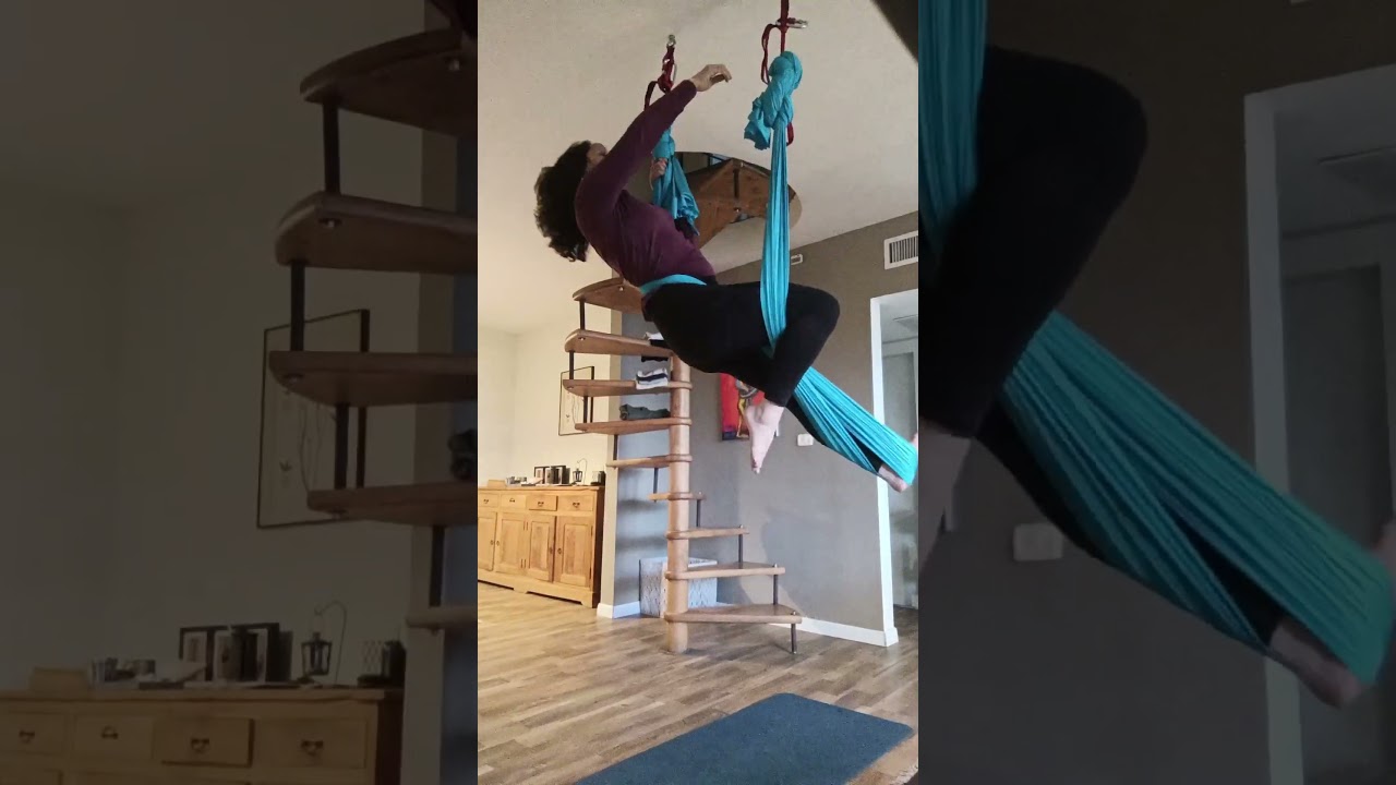 Aerial Yoga Sequence Double X In The Back Aerialfitness