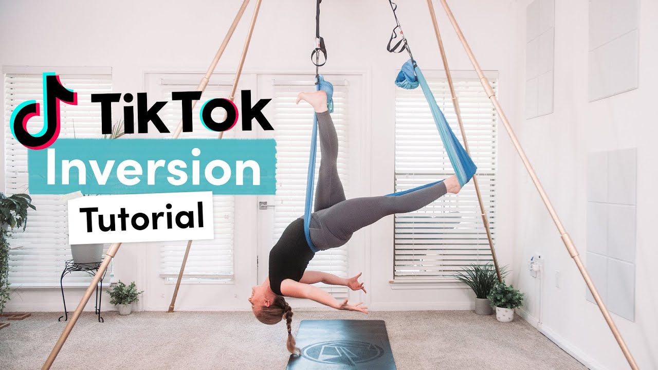 Aerial Yoga Tutorial TikTok Inversion Pose AerialFitness