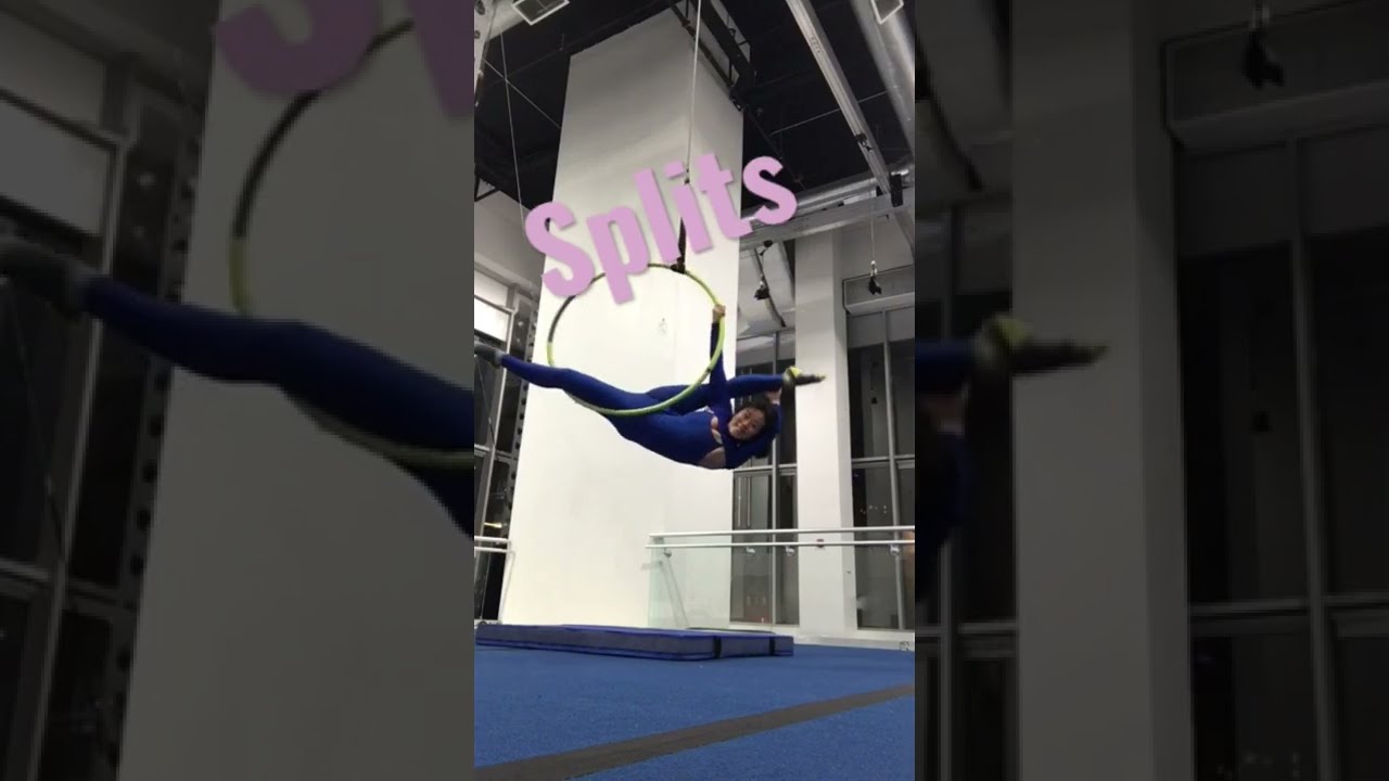 Aerial Hoop Flow - Lyra Splits Routine #shorts - AerialFitness